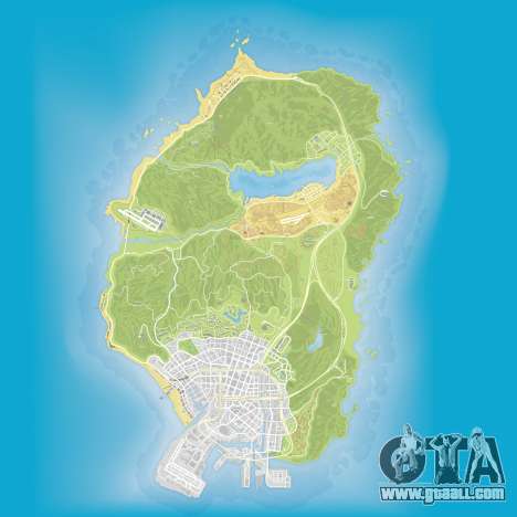 Map of the submarine parts in Grand Theft Auto 5