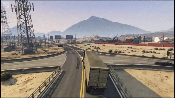 The fun of GTA 5 - Entertainment of a truckers