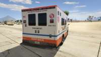 GTA 5 Brute Ambulance Saints Medical Center - rear view