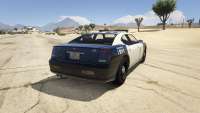 GTA 5 Bravado Buffalo Police - rear view