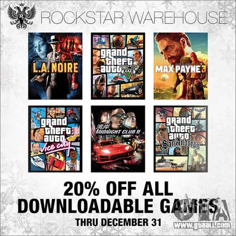 Discount at the Rockstar Warehouse and Steam