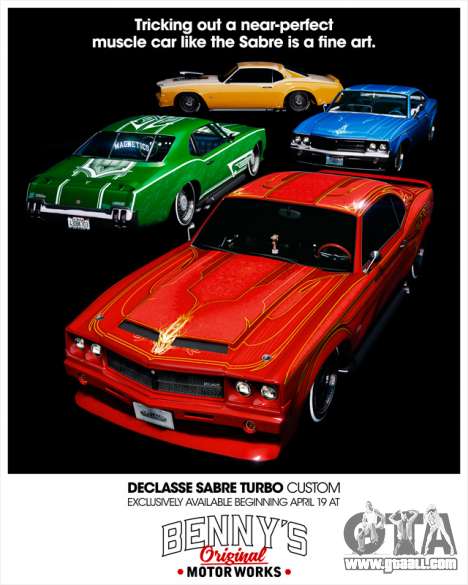 Declasse Sabre Turbo Custom available in GTA Online