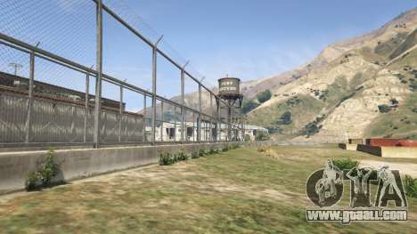 The fence of the Fort Zancudo in GTA 5