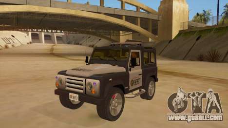 Land Rover Defender Sheriff for GTA San Andreas