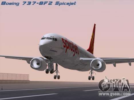 Boeing 737-8F2 Spicejet for GTA San Andreas