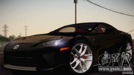 Lexus LFA (US-Spec) 2011 for GTA San Andreas