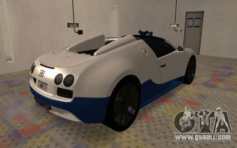 Bugatti Veyron Grand Sport Vitesse for GTA San Andreas