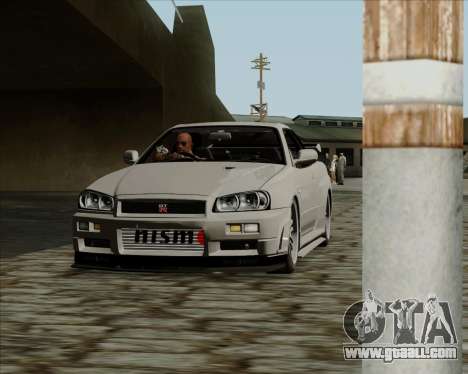 Nissan Skyline GTR R34 for GTA San Andreas