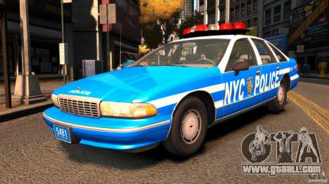 Chevrolet Caprice 1993 NYPD for GTA 4
