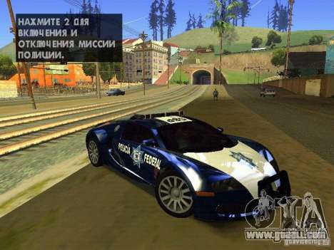 Bugatti Veyron Federal Police for GTA San Andreas
