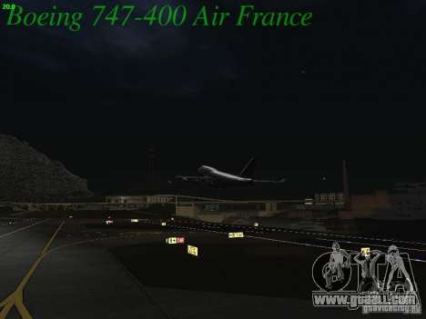 Boeing 747-400 Air France for GTA San Andreas