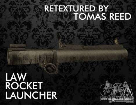 LAW Rocket Launcher Retextured for GTA San Andreas