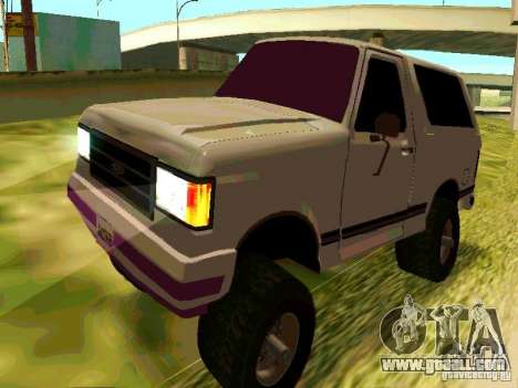 Ford Bronco 1990 for GTA San Andreas