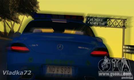 Mercedes-Benz SLS AMG Blue SCPD for GTA San Andreas