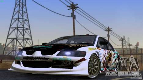 Mitsubishi Lancer Evolution 8 for GTA San Andreas