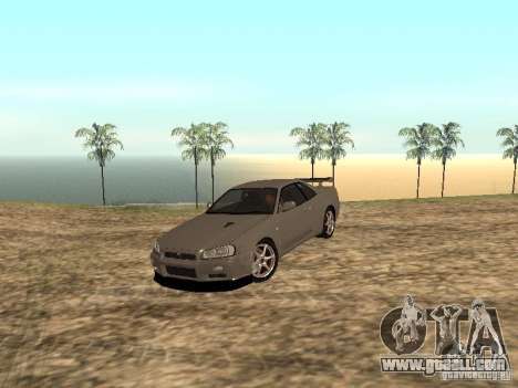 Nissan Skyline GTR R34 for GTA San Andreas