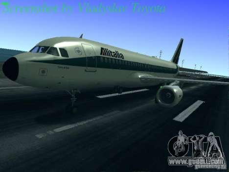 Airbus A320-214 Alitalia v.1.0 for GTA San Andreas