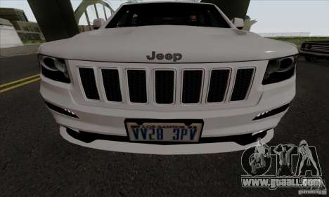 Jeep Grand Cherokee SRT-8 2013 for GTA San Andreas