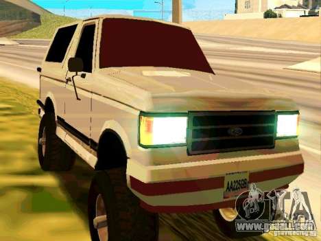 Ford Bronco 1990 for GTA San Andreas