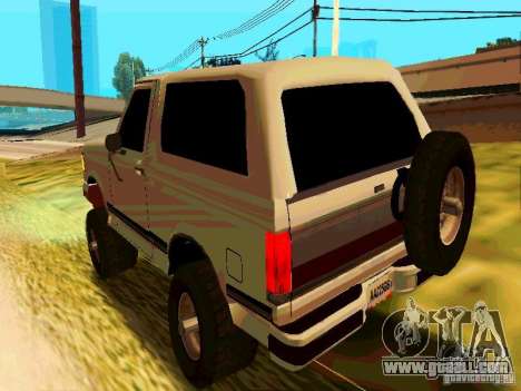 Ford Bronco 1990 for GTA San Andreas