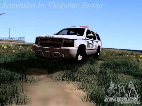 Chevrolet Tahoe 2007 NYPD for GTA San Andreas