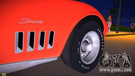 Chevrolet Corvette (C3) Stingray T-Top 1969 for GTA Vice City