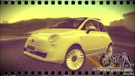 Fiat 500 Lounge 2010 for GTA San Andreas