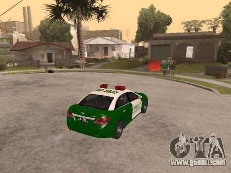 Chevrolet Cruze Carabineros Police for GTA San Andreas