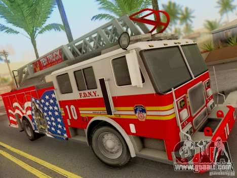 Seagrave FDNY Ladder 10 for GTA San Andreas