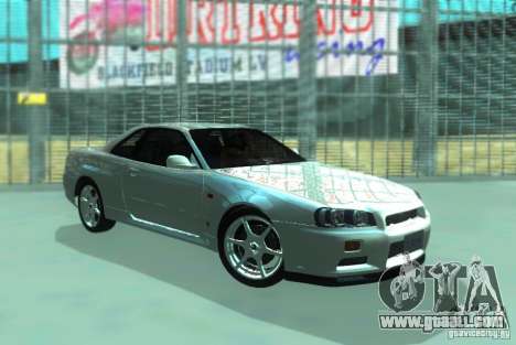 Nissan Skyline GT-R34 for GTA San Andreas