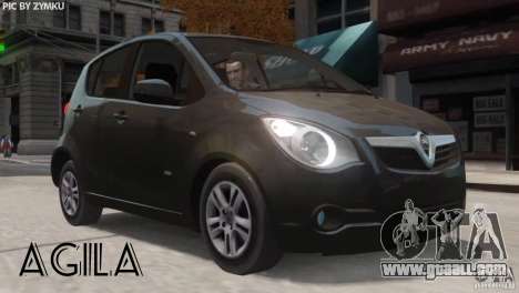 Vauxhall Agila 2011 for GTA 4