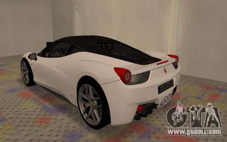 Ferrari 458 Italia for GTA San Andreas
