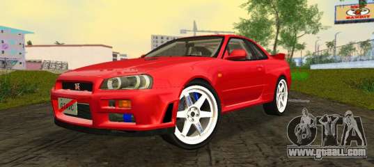 Nissan Skyline GTR R34 for GTA Vice City