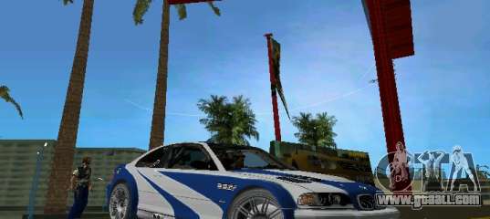 BMW M3 GTR NFSMW for GTA Vice City