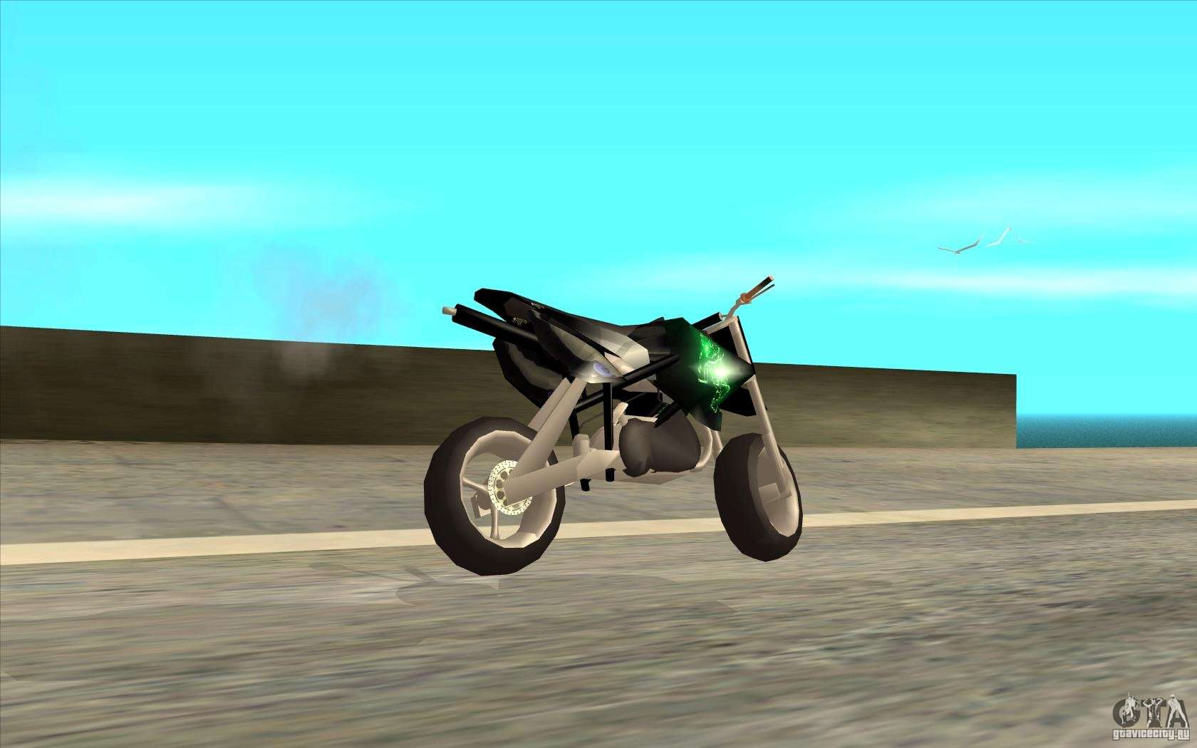 Black Rockstar Moto Cross para GTA San Andreas