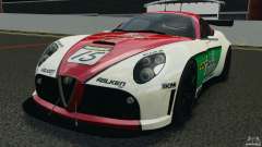 Alfa Romeo 8C Competizione Body Kit 1 белый for GTA 4