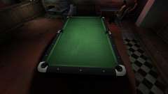 Superior billiard table in the bar 8 balls for GTA 4