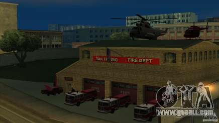 Revival fire station in San Fierro v 2.0 Final for GTA San Andreas