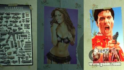 New posters in the second apartment for GTA 4