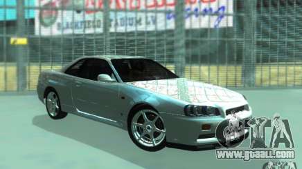 Nissan Skyline GT-R34 for GTA San Andreas