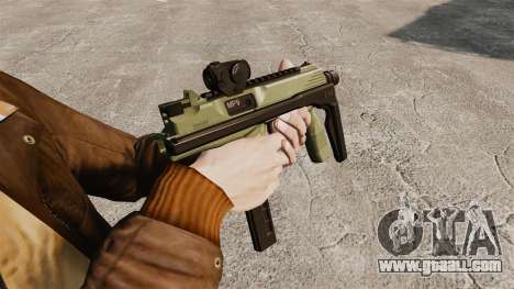 MP9 submachine gun tactical v2 for GTA 4