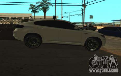 BMW x 6 M with flashing lights PPP for GTA San Andreas