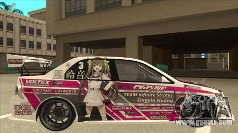 Mitsubishi Lancer EVO IX - Itasha for GTA San Andreas