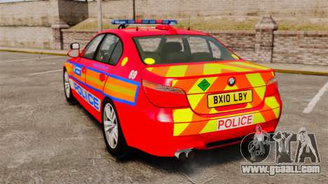 BMW M5 E60 Metropolitan Police 2010 ARV [ELS] for GTA 4