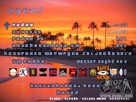 New menu for GTA San Andreas