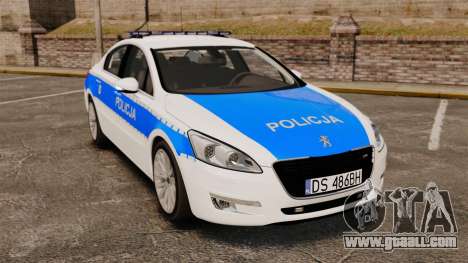 Peugeot 508 Polish Police [ELS] for GTA 4