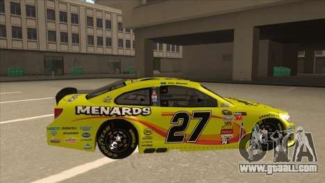 Chevrolet SS NASCAR No. 27 Menards for GTA San Andreas