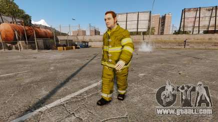 Yellow uniforms for fire fighters for GTA 4