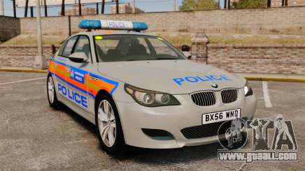 BMW M5 E60 Metropolitan Police 2006 ARV [ELS] for GTA 4