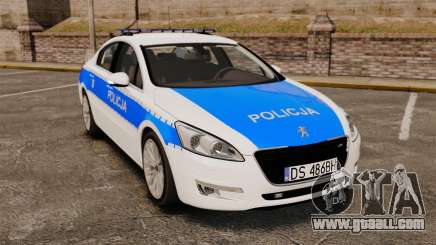 Peugeot 508 Polish Police [ELS] for GTA 4